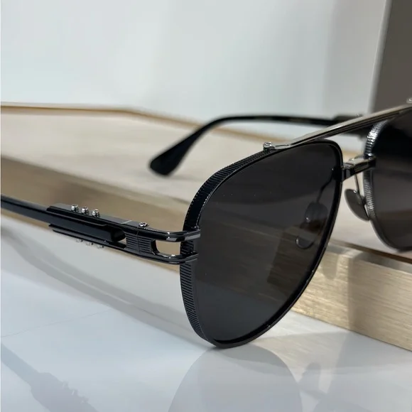 DITA Dark Frame Aviator Sunglasses